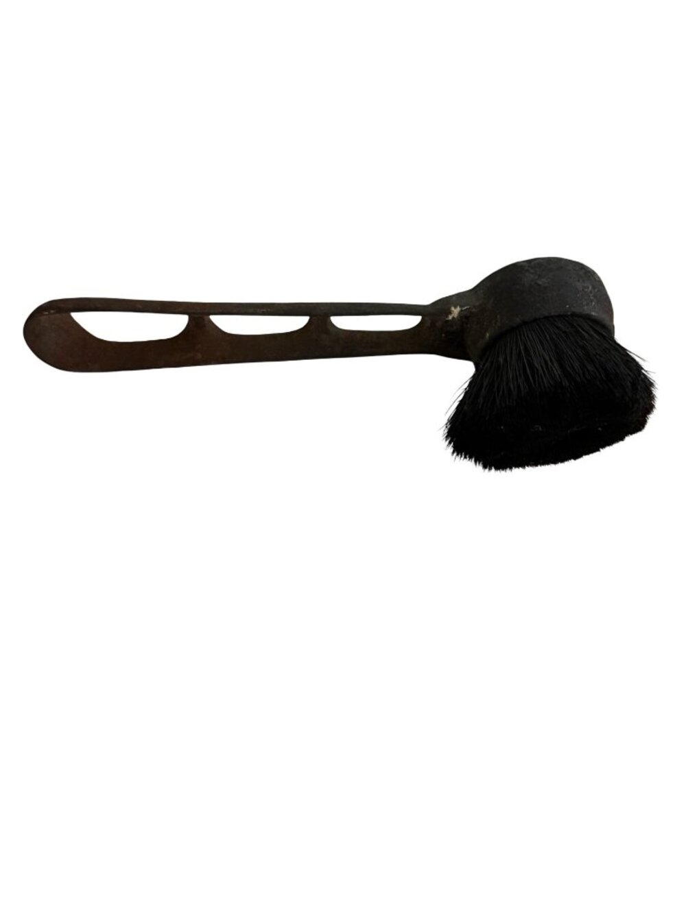 Antique Metal Shoe Polish Dauber Brush Primitive Shoeshine Tool c.1900-1930s 6"